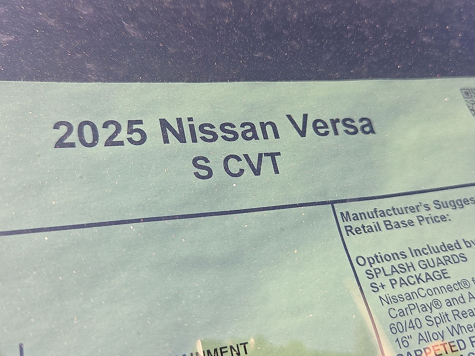 2025 Nissan Versa 1.6 S