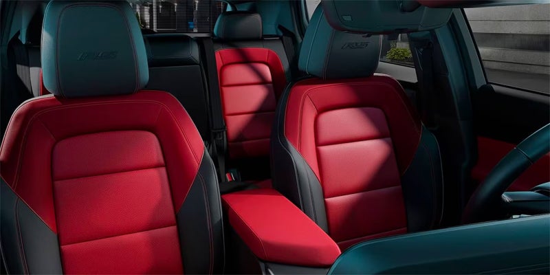 Red black seats of Equinox EV