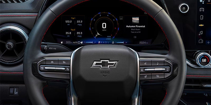 Speedometer and steering view