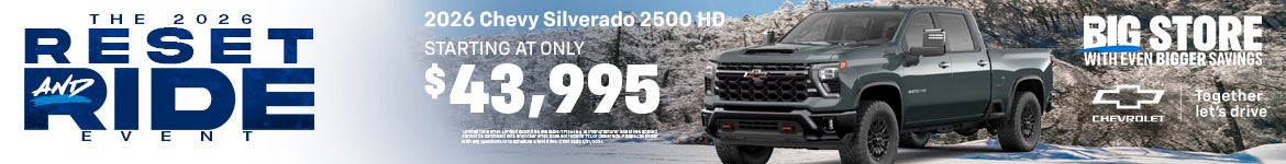 Reset Ride 2026 Silverado 2500HD