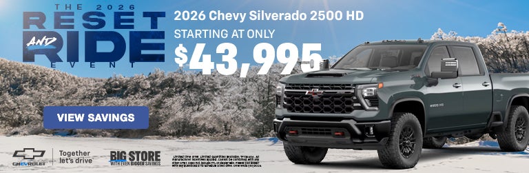 Reset Ride 2026 Silverado 2500HD