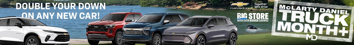 DOUBLE YOUR DOWN ON ANY NEW CAR