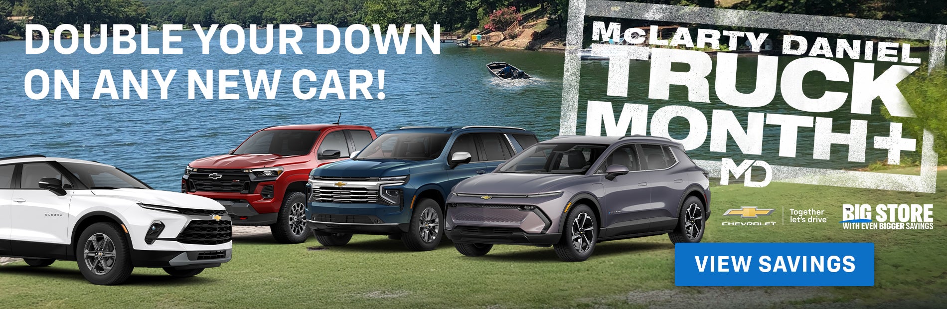 DOUBLE YOUR DOWN ON ANY NEW CAR