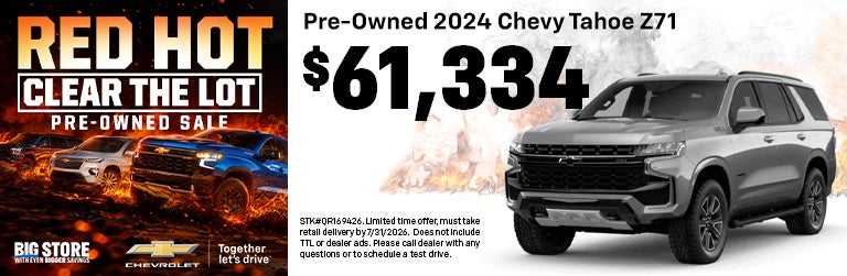 Pre-Owned 2024 Chevrolet Tahoe Z71 