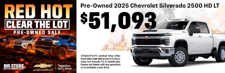 Pre-Owned 2025 Chevrolet Silverado 2500 HD LT 
