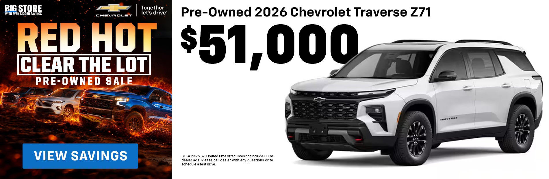 PreOwned 2026 Chevy Traverse