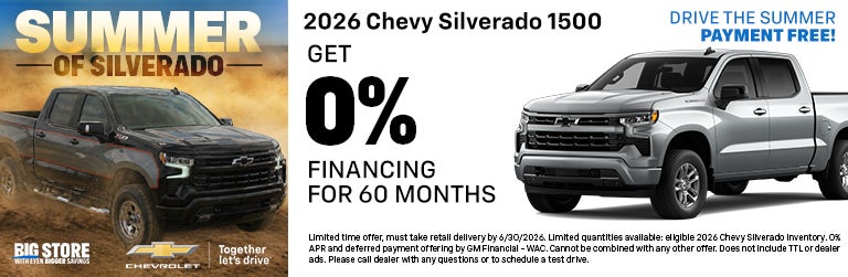 New 2026 Chevy Silverado 1500