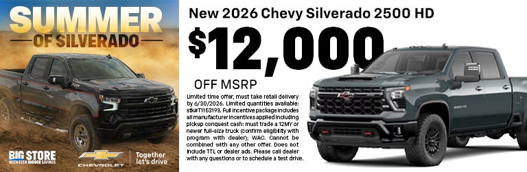 New 2026 Chevy Silverado 2500