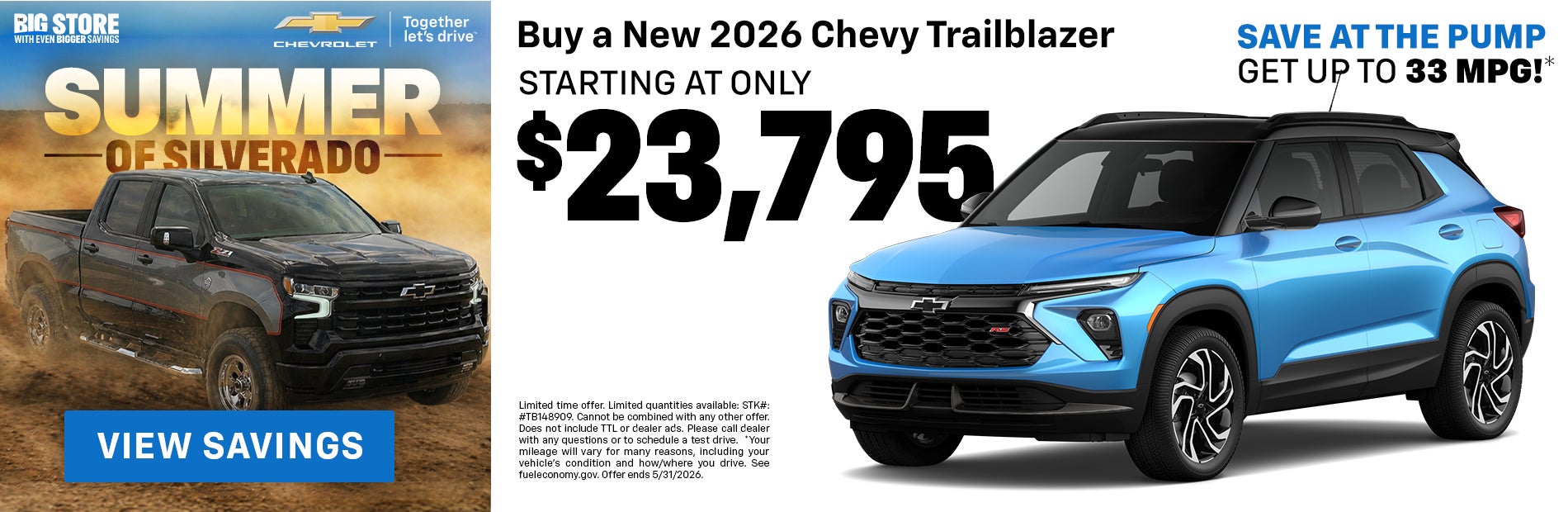 New 2026 Chevy Trailblazer
