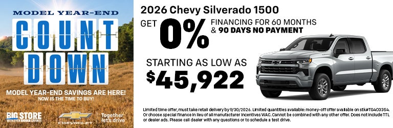New 2026 Chevy Silverado 1500