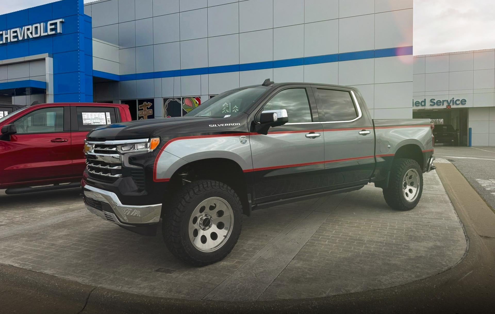 Ozark Silverado outside of McLarty Daniel Chevrolet Dealership