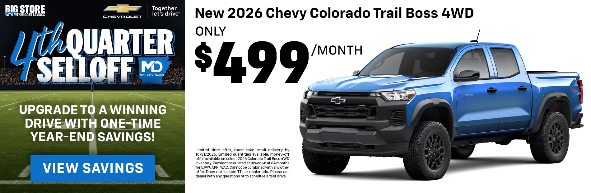 2026 Chevy Colorado Trail Blazer Boss 4WD