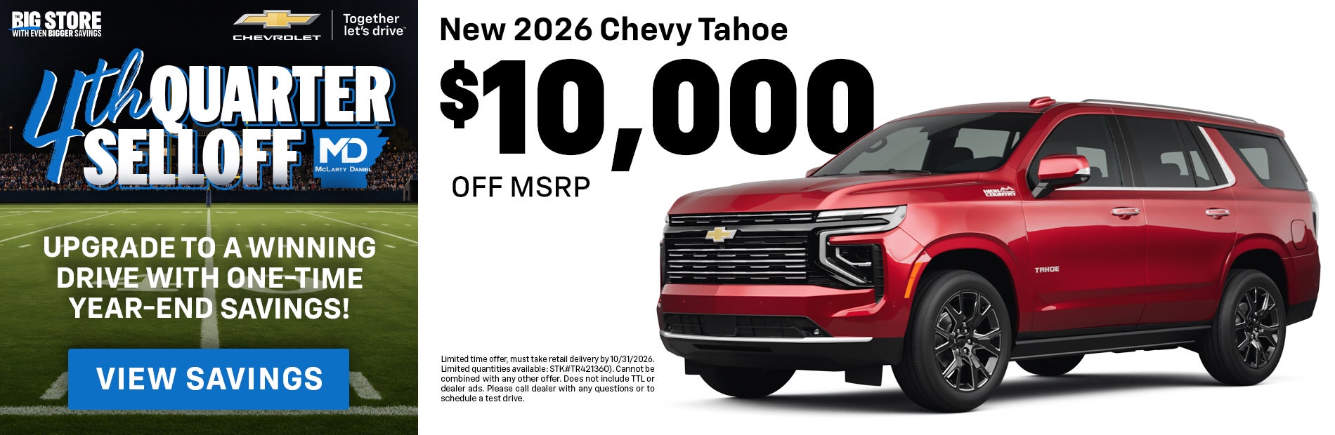 New 2026 Chevy Tahoe
