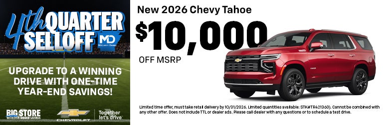 New 2026 Chevy Tahoe